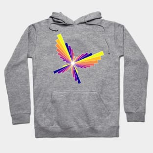 Sunset Butterfly | Flying Wings Bar Charts White Hoodie